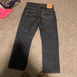 Boys dark denim boot cut Levi’s jeans 10 HUSKY